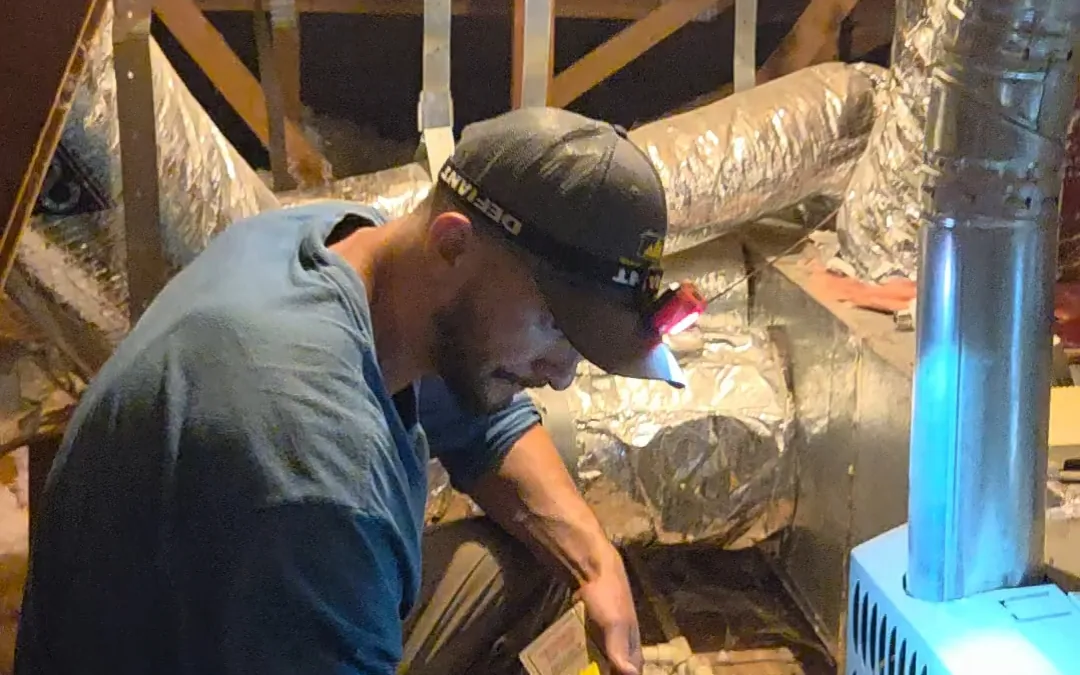 Attic inspection photo from Summit Pest Control’s existing website.