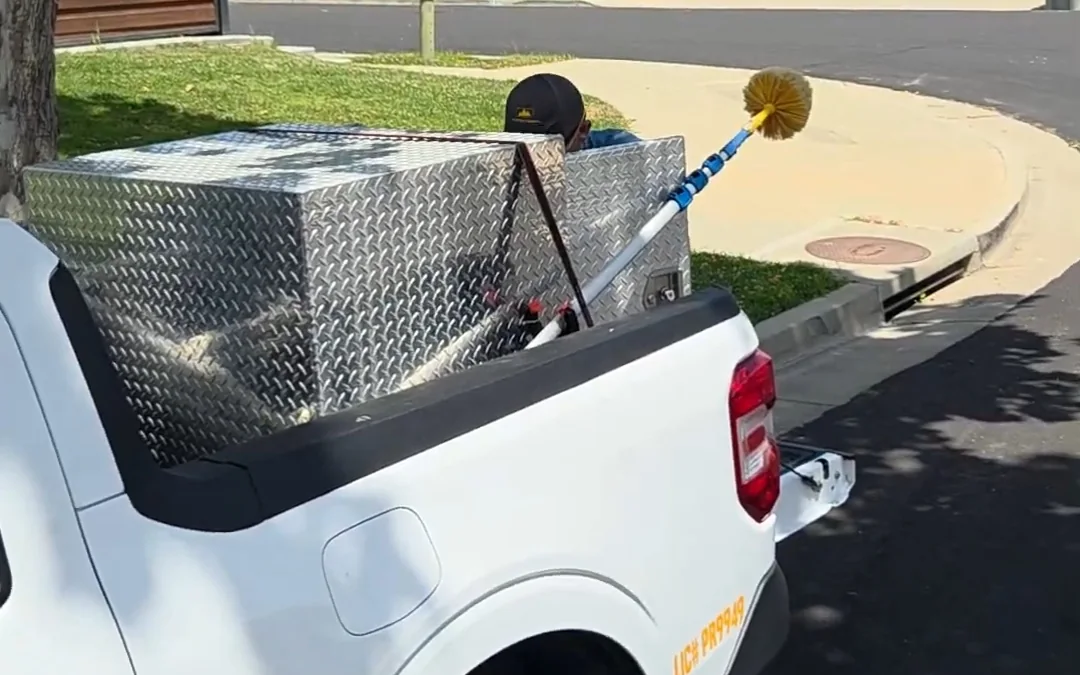 Summit Pest Control service truck parked on a residential street